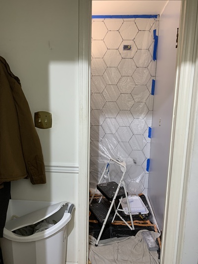 Small bathroom painting in Bethlehem, PA